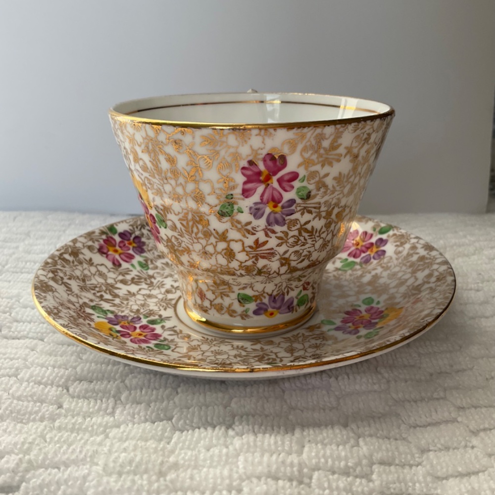 Phoenix Bone China - T. F. & S. Ltd - Teacup and Saucer Made in England - Picture 2 of 16